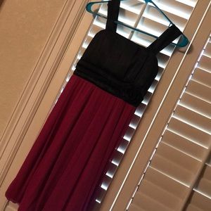 Pink/black cocktail dress